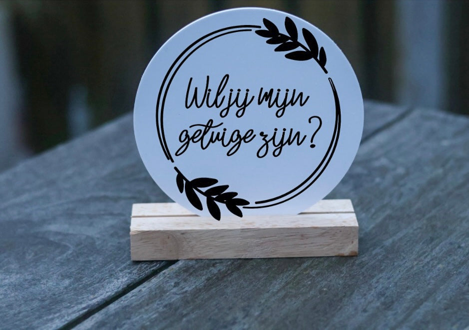 Houten kistje 'getuige cirkel'