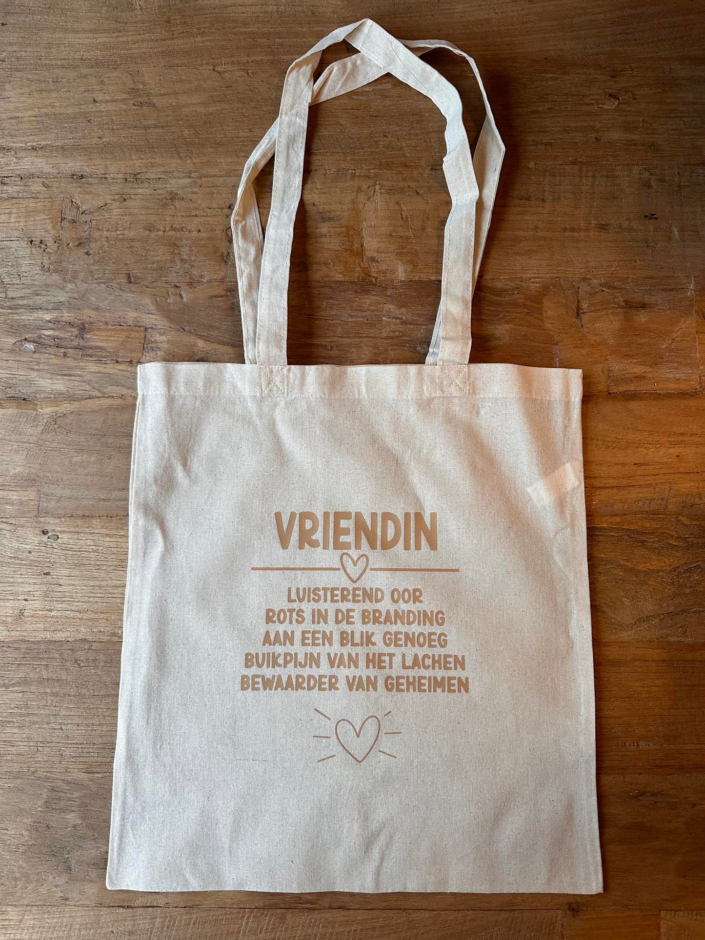 Canvas tas 'vriendin'