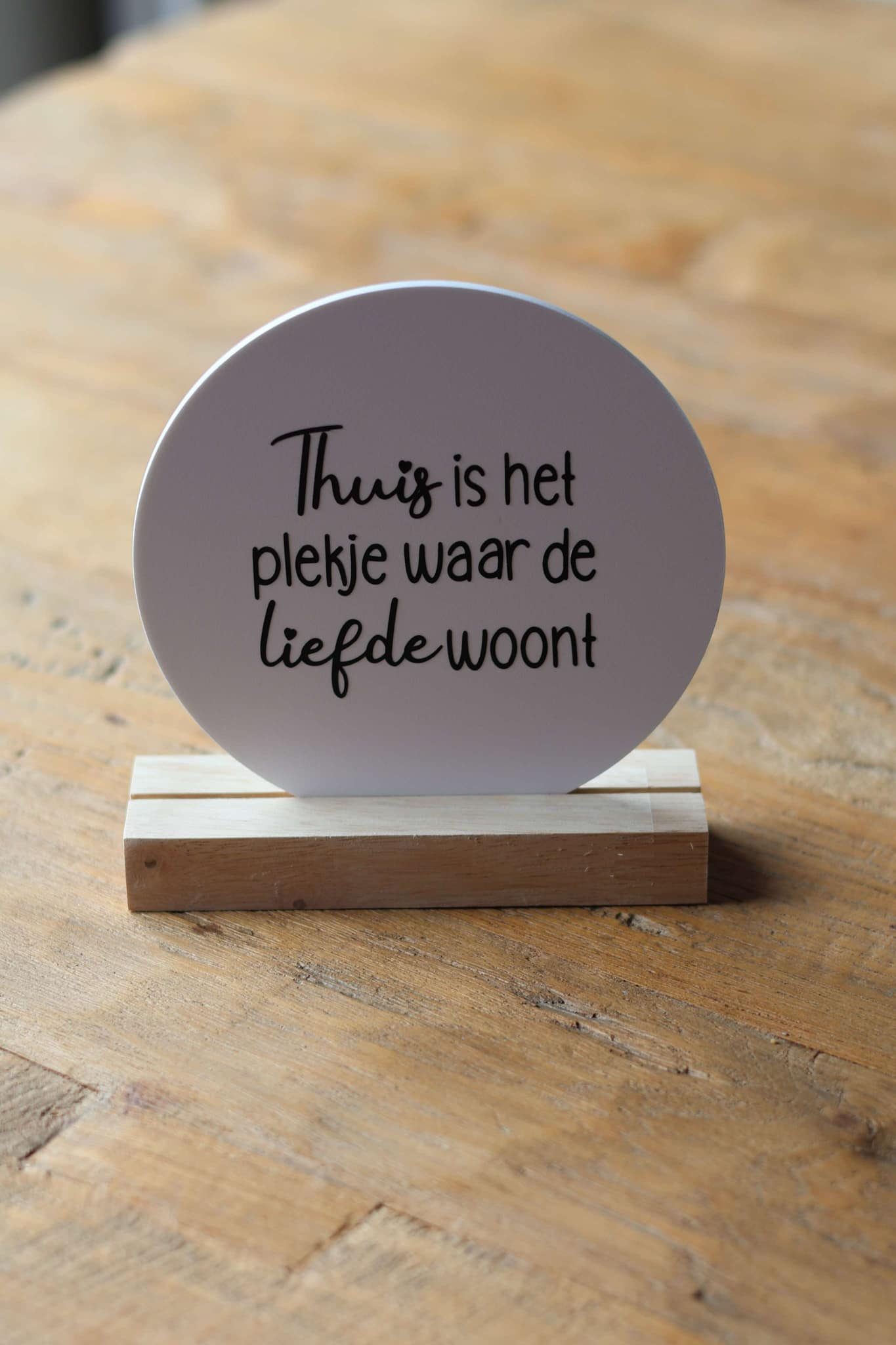 Wens cirkels 'thuis is het plekje waar de liefde woont'