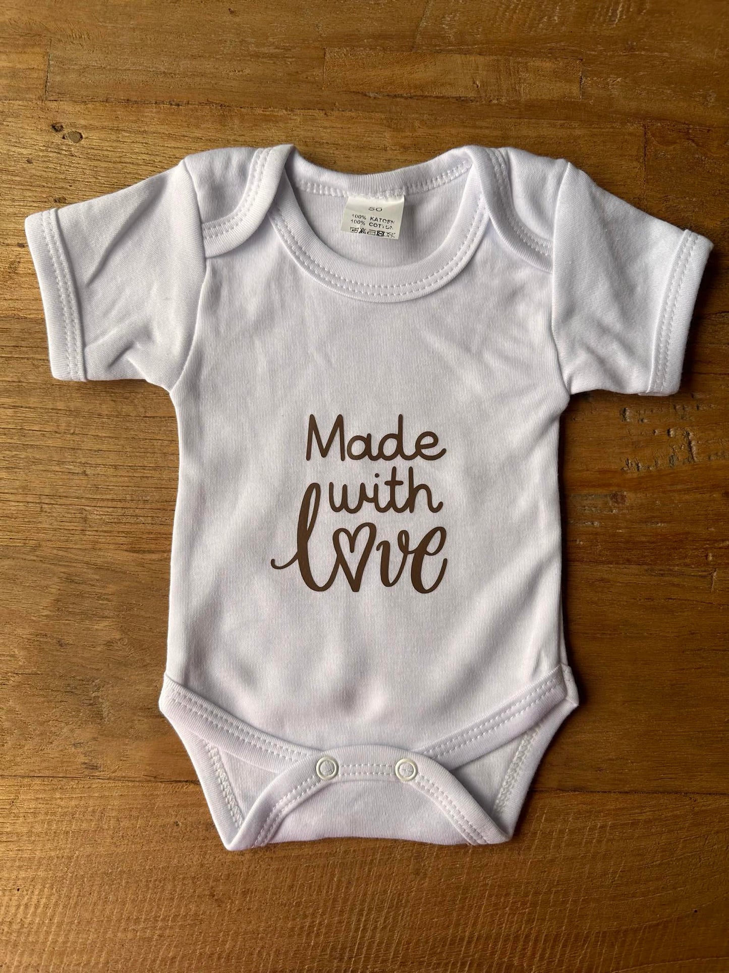 Romper "made with love"