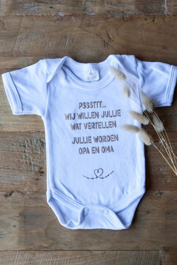 Romper "pssstt… ik wil jullie wat vertellen"