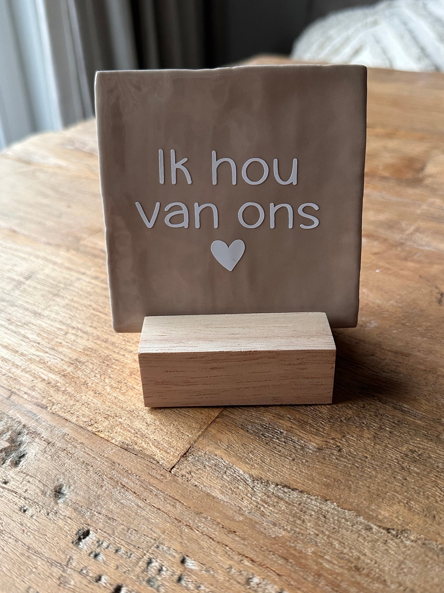 Tegeltje | Ik hou van ons