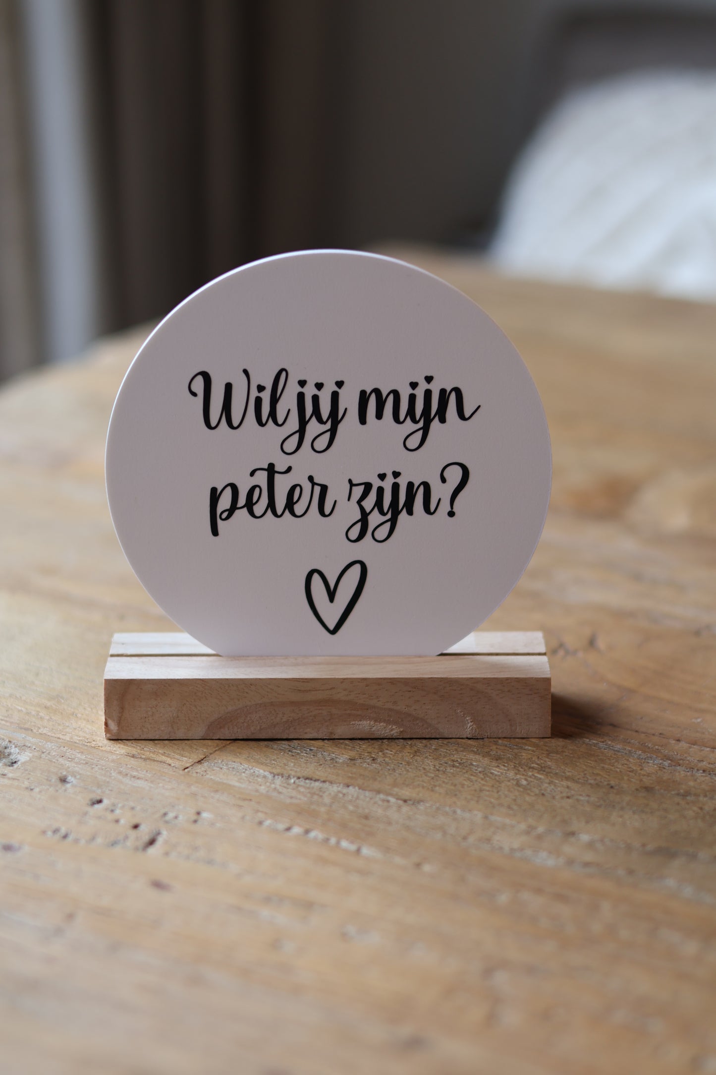 Wens cirkels 'wil jij mijn peter zijn'