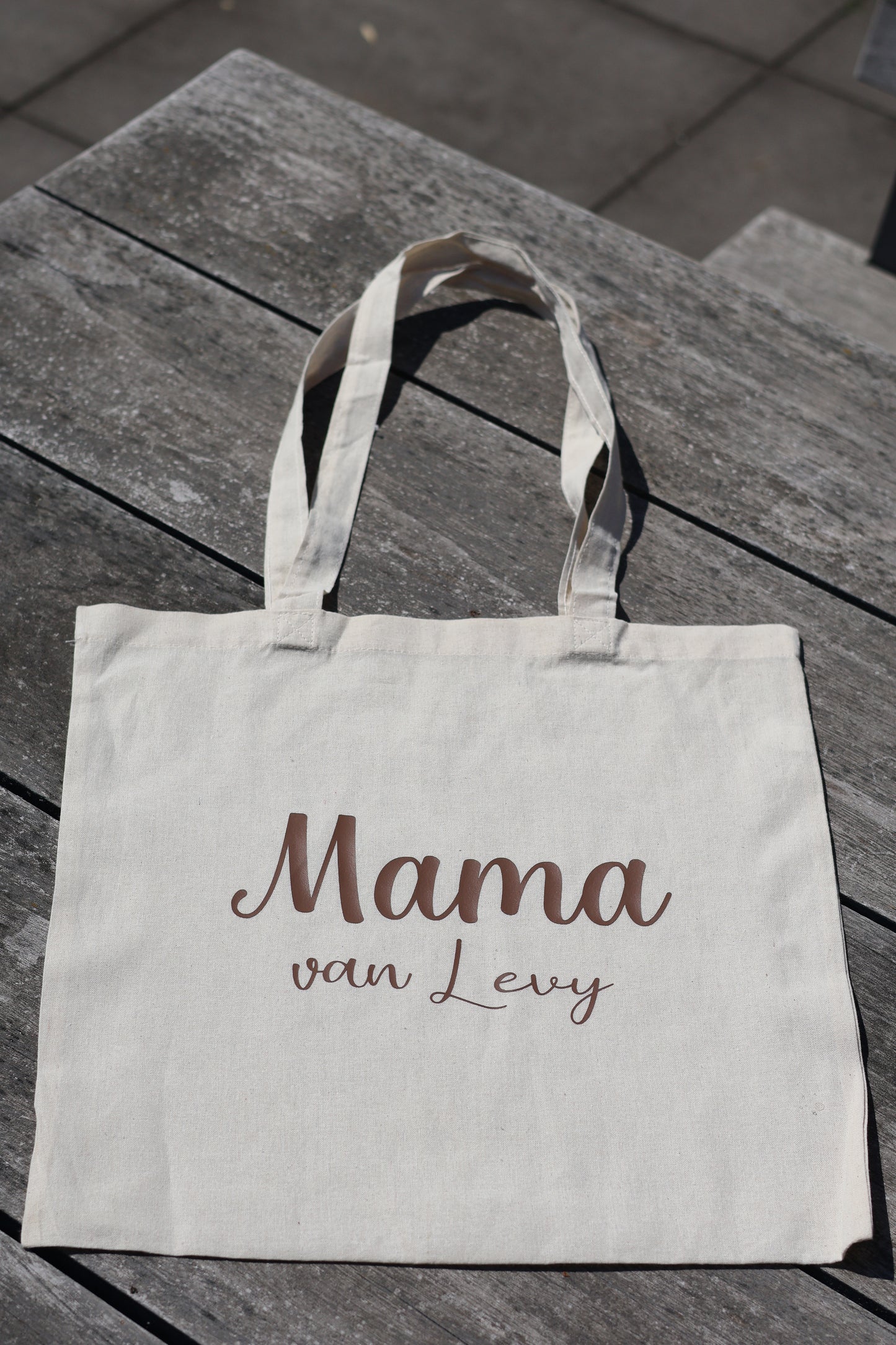 Canvas tas gepersonaliseerd met namen