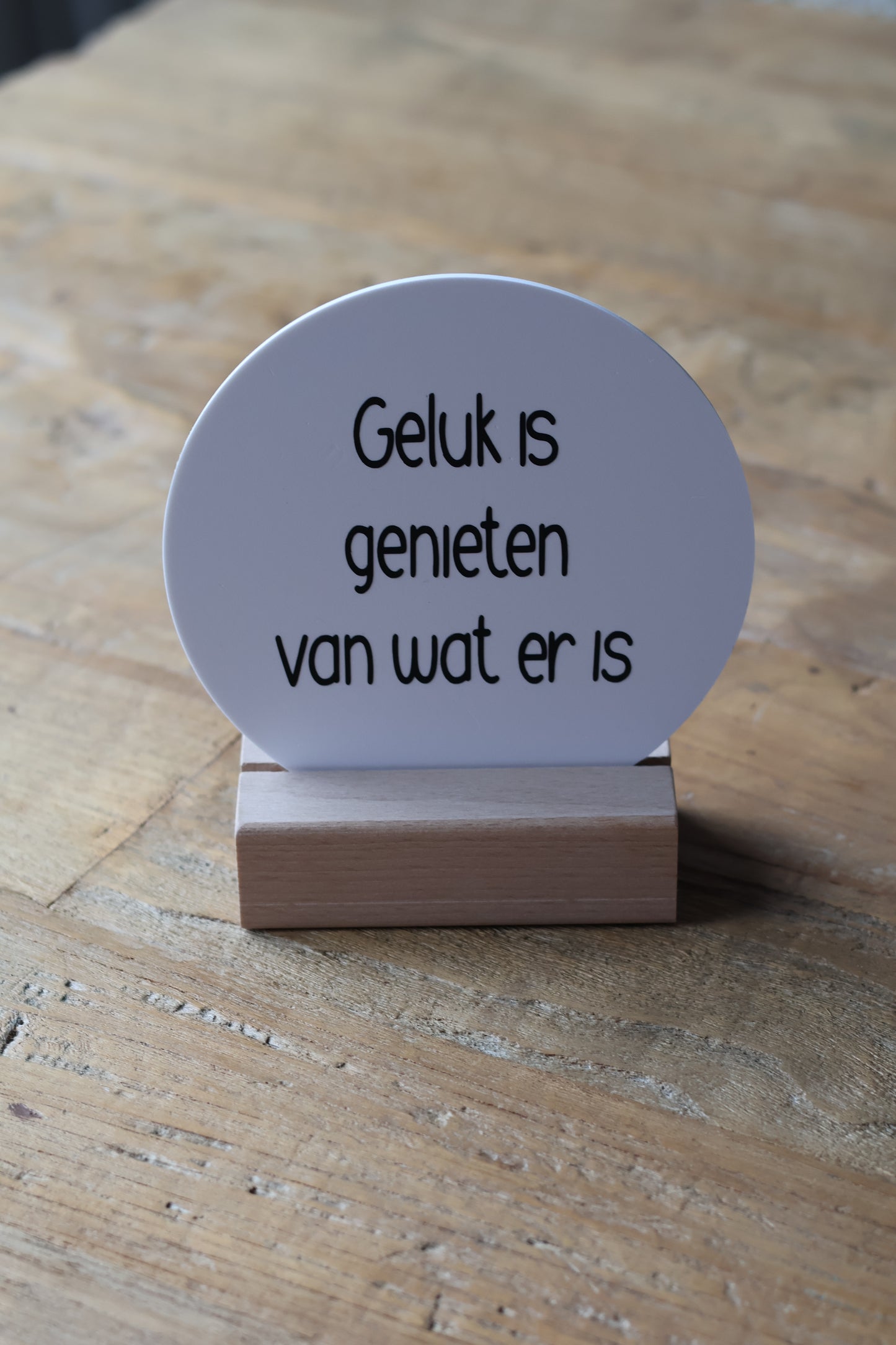 Wens cirkels 'geluk is genieten van wat er is'