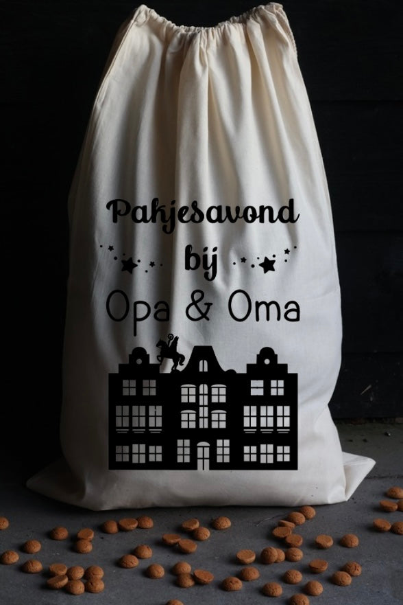 Sinterklaas cadeautjes zak 'pakjes avond bij'