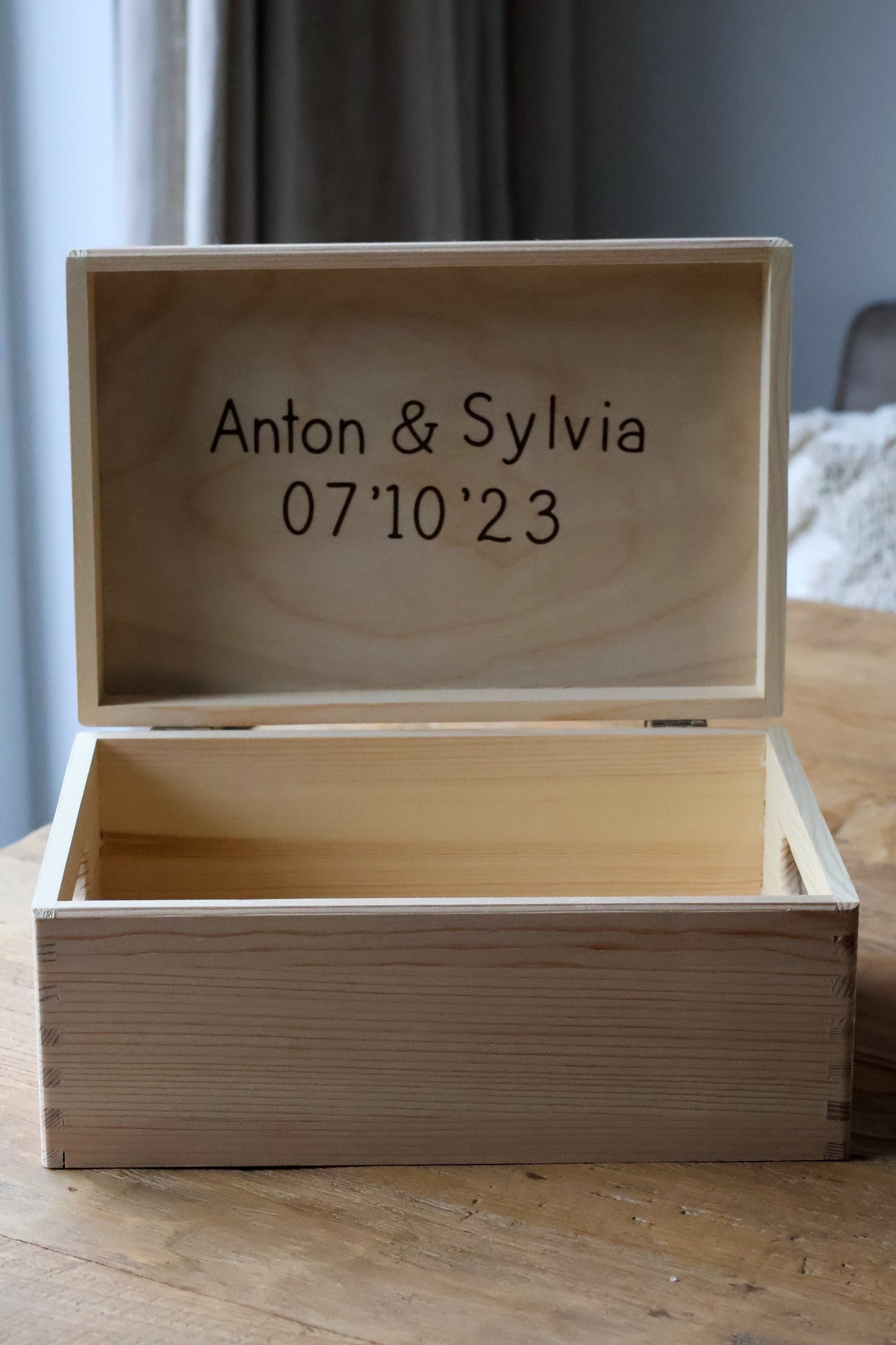 Memorybox "Strooi liefde in de lucht als confetti"