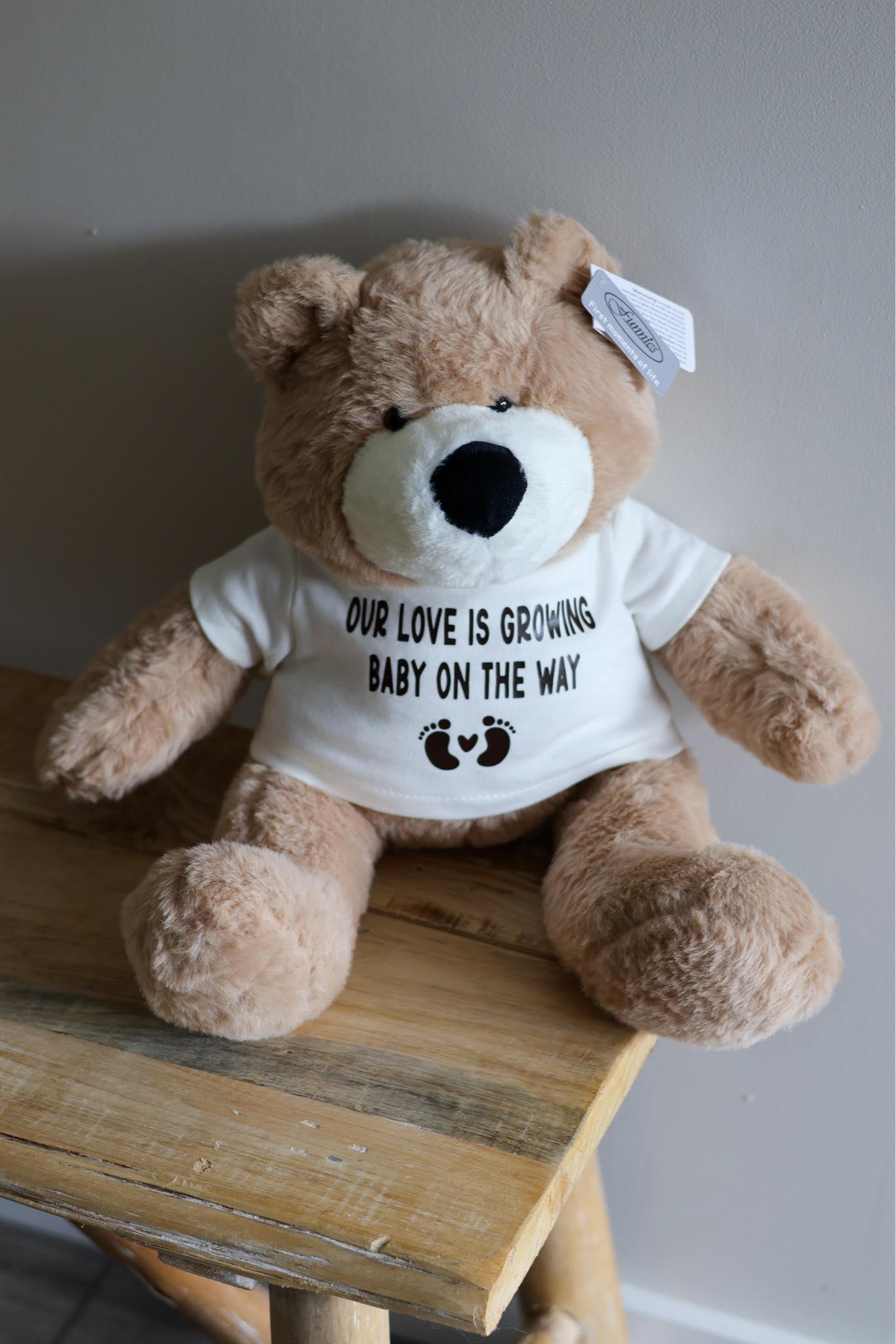 Knuffel Beer met persoonlijke tekst