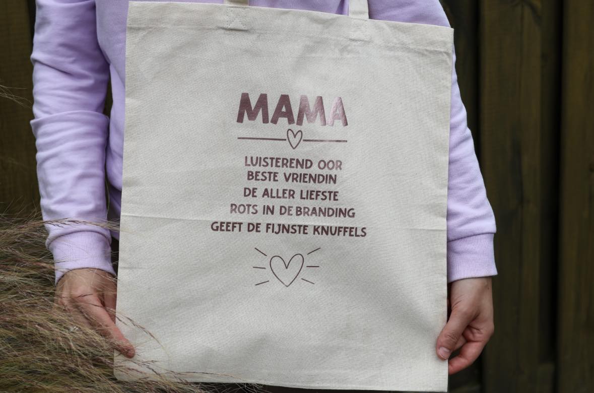 Canvas tas 'mama'