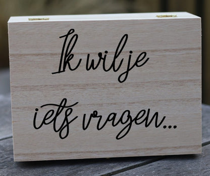 Houten kistje 'getuige'