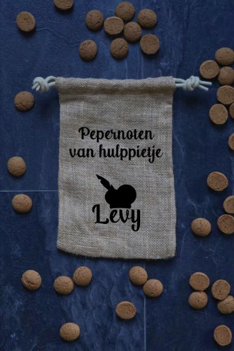 Pepernoten zakje ‘pepernoten van hulppietje’
