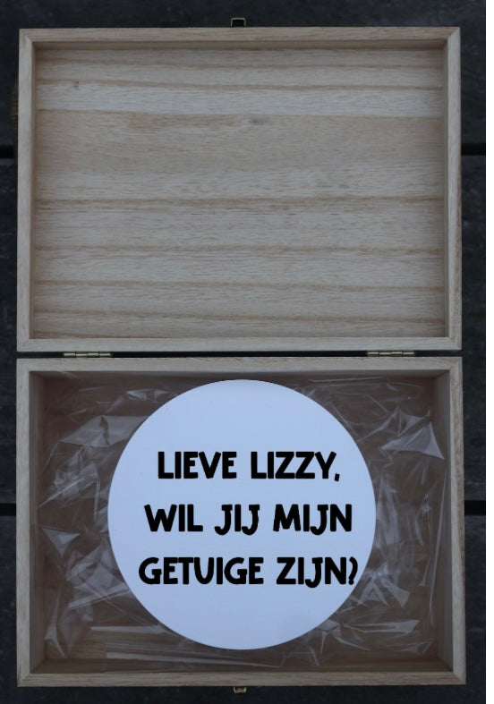 Houten kistje 'getuige'