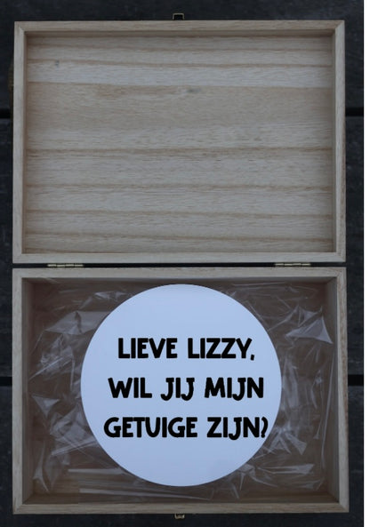 Houten kistje 'getuige'