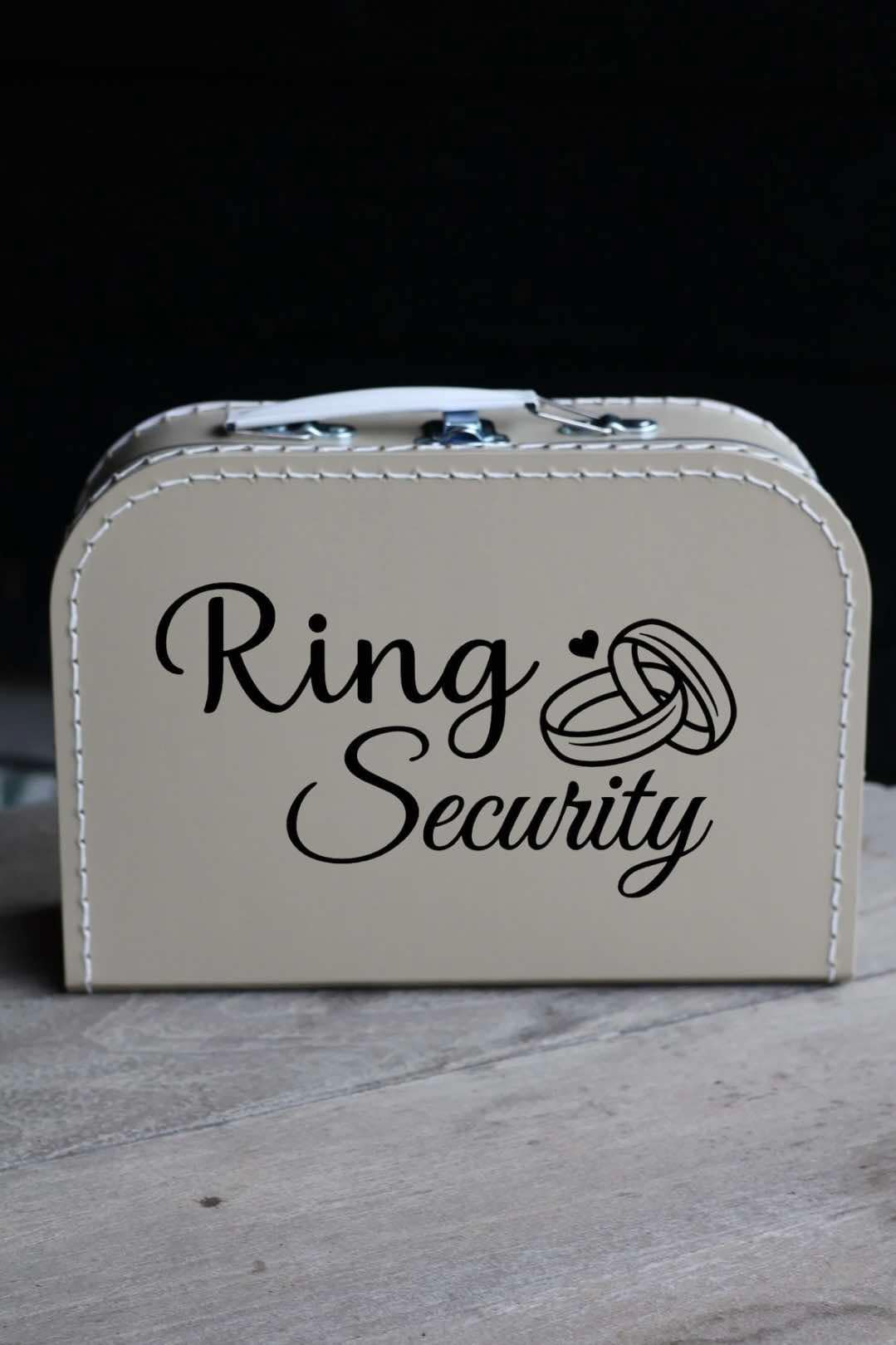 Taupe koffertje 'Ring Security'