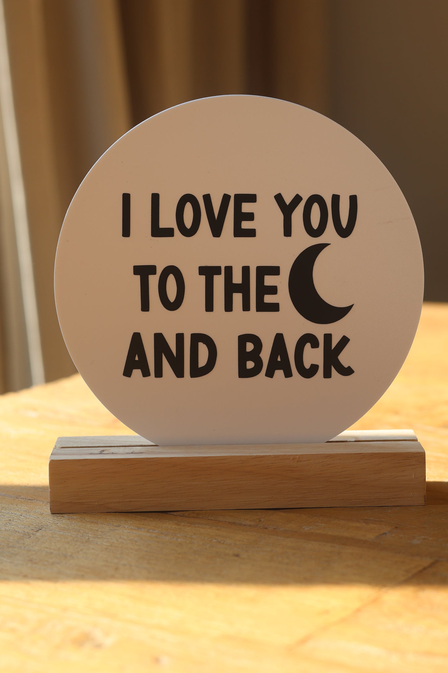 Wens cirkels 'i love you to the moon and back'