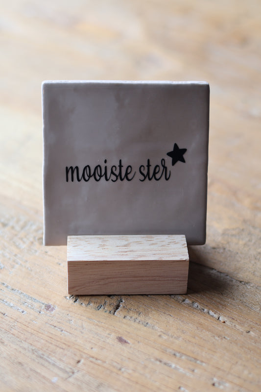 Tegeltje | Mooiste ster