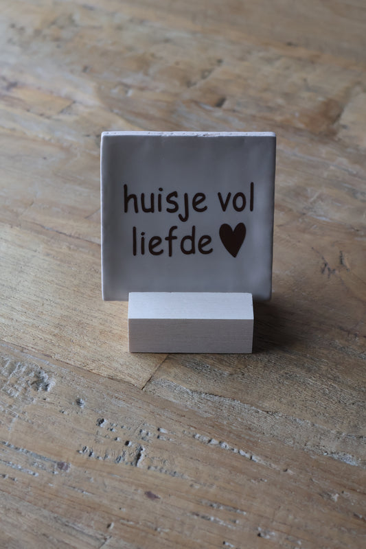 Tegeltje | huisje vol liefde