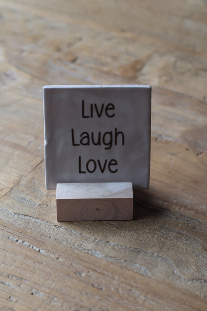 Tegeltje | live laugh love