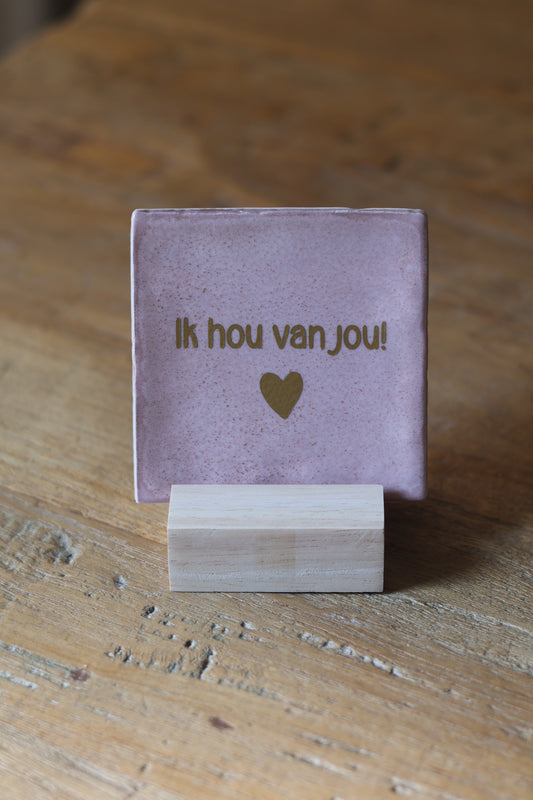 Tegeltje | Ik hou van jou